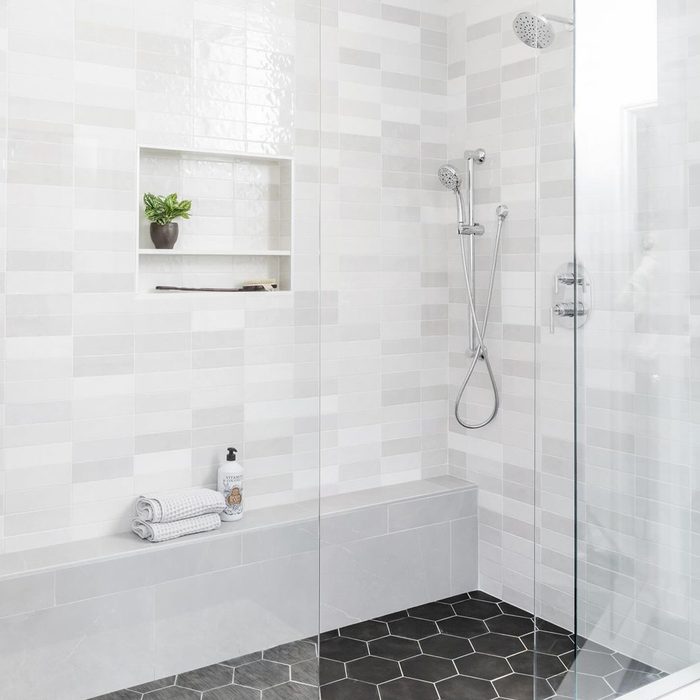 10 Shower Niche Ideas For Your Bathroom Large Shower Niche Courtesy @tylerinteriorsdesign A