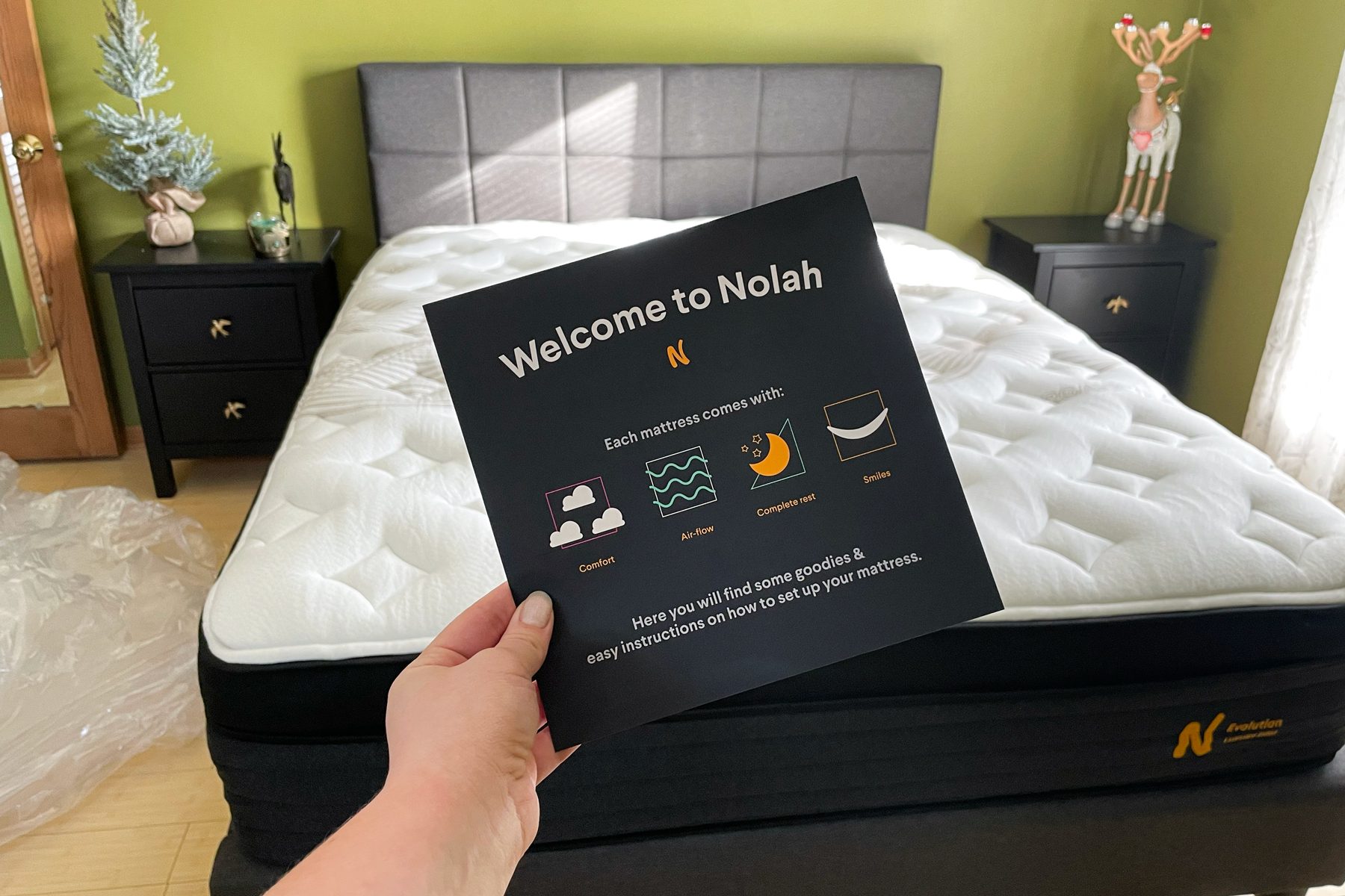 Nolah Mattress features card