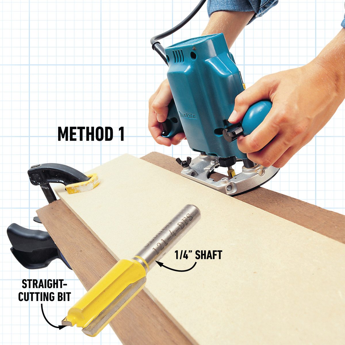 Making edge joints with a wood router