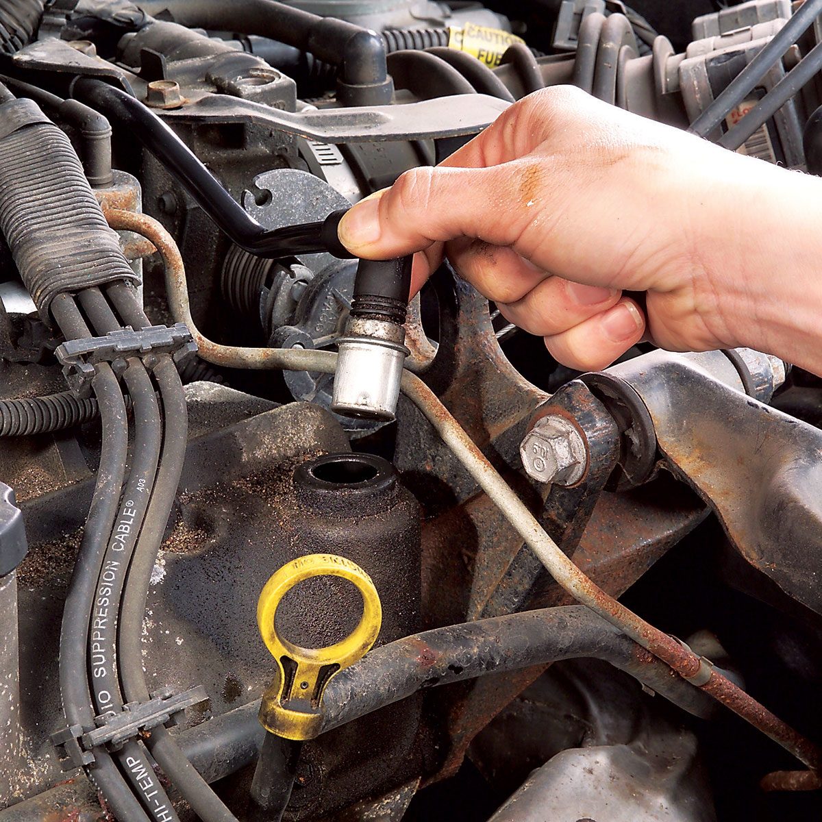 Checking the PCV valve with the engine running