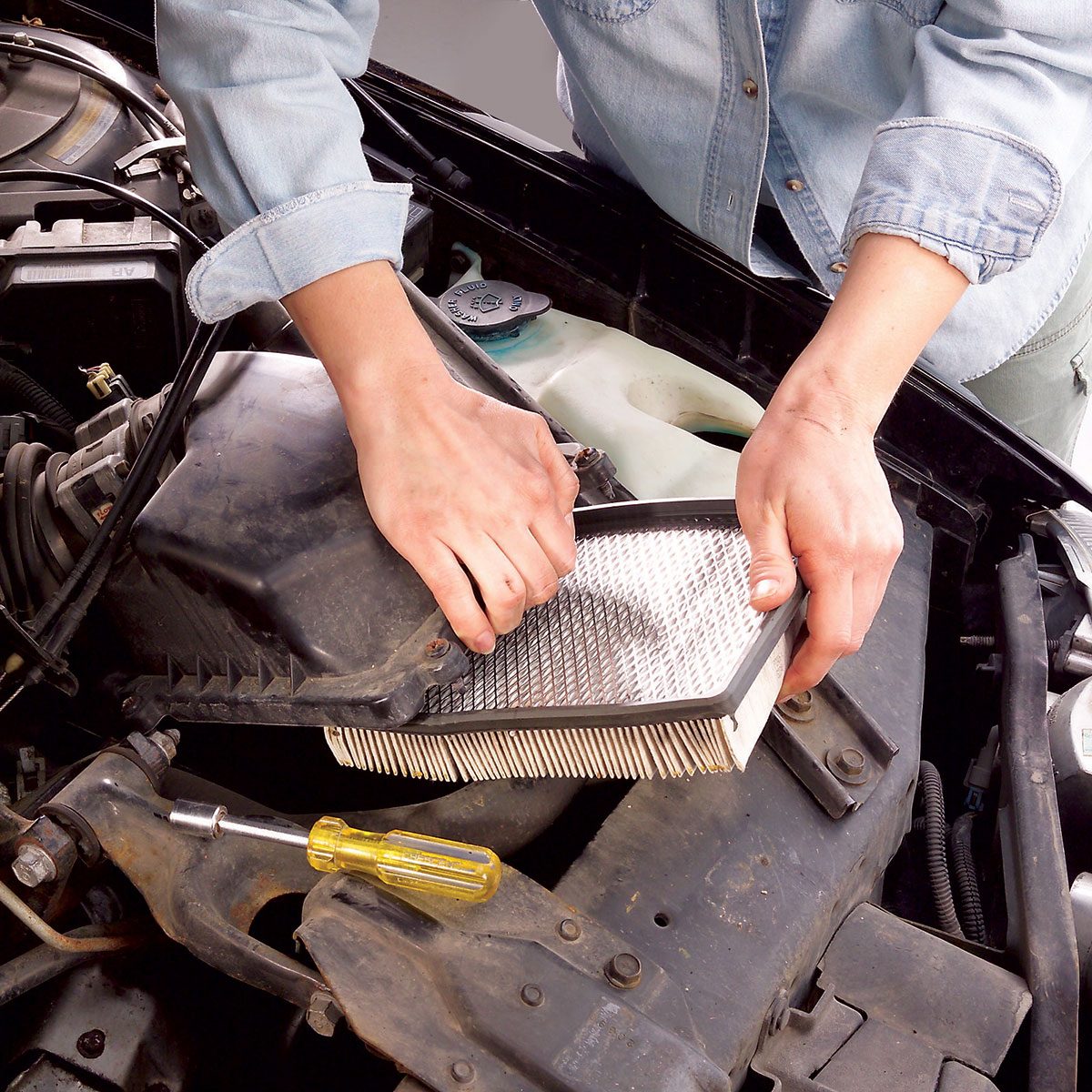 Removing the filter of car