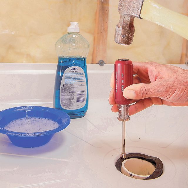 Complete the drain hookup