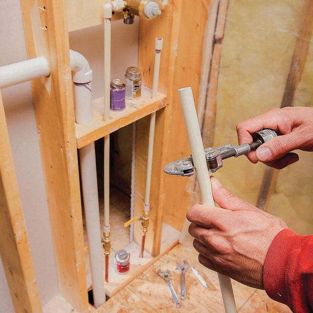 Mount the shower valve