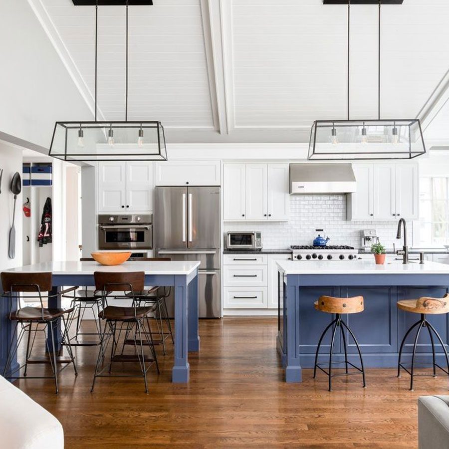 Side-by-Side Double Islands kitchen