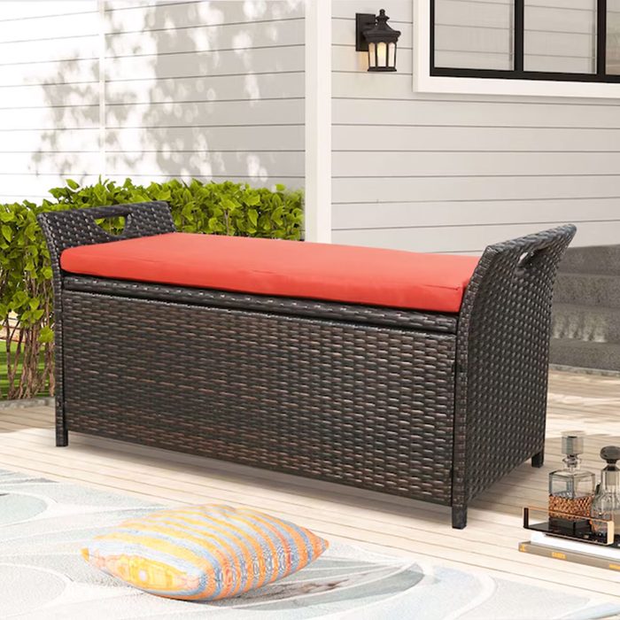Peak Home Furnishing Rattan Storage Bench