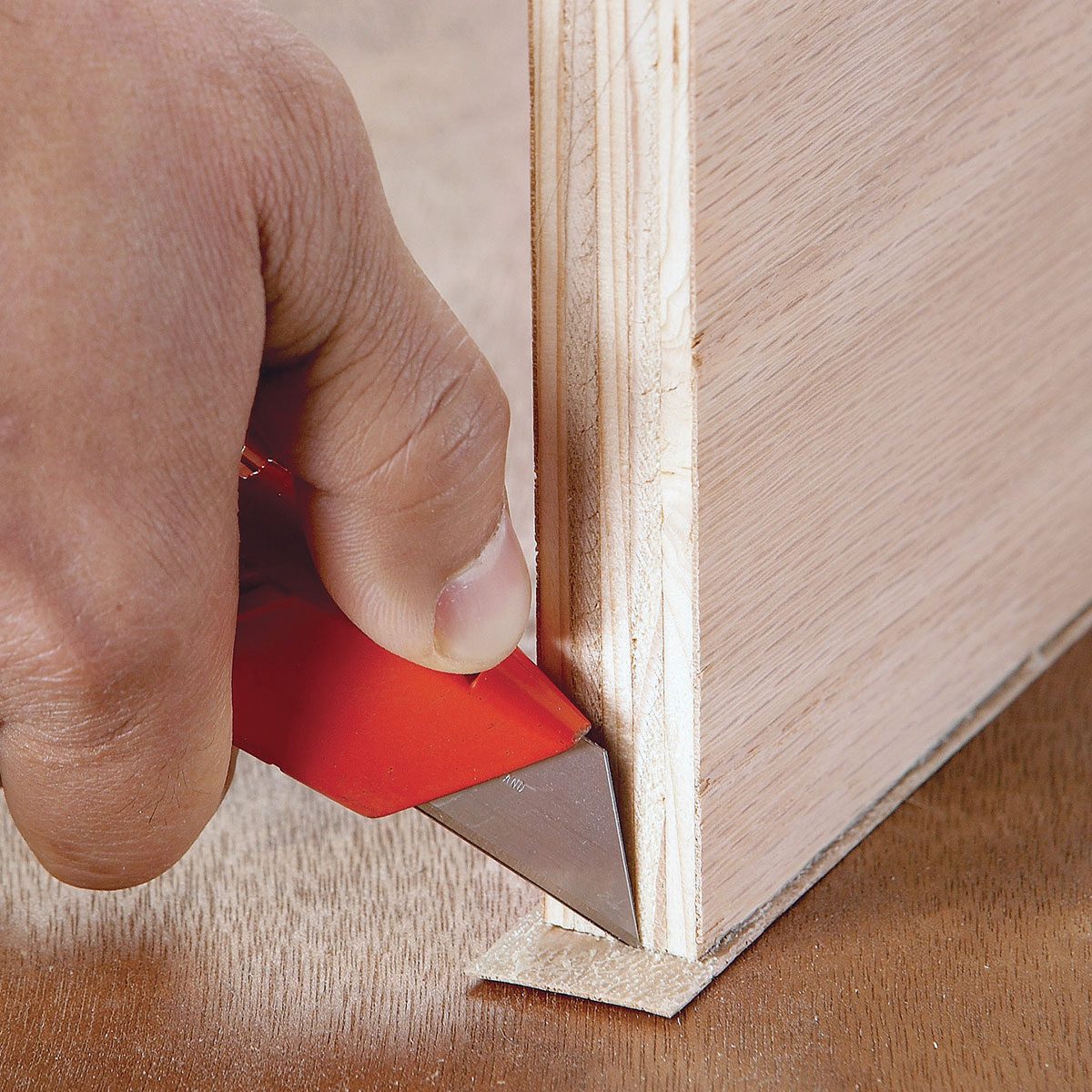 How To Apply Iron On Veneer Edging Cut Off the Ends
