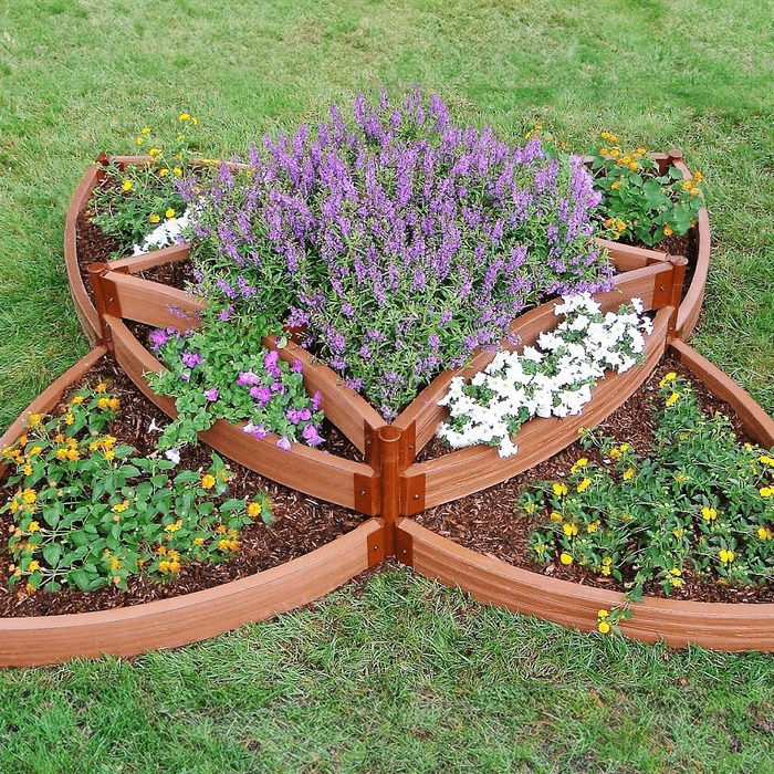 Sunburst Flower Bed Island