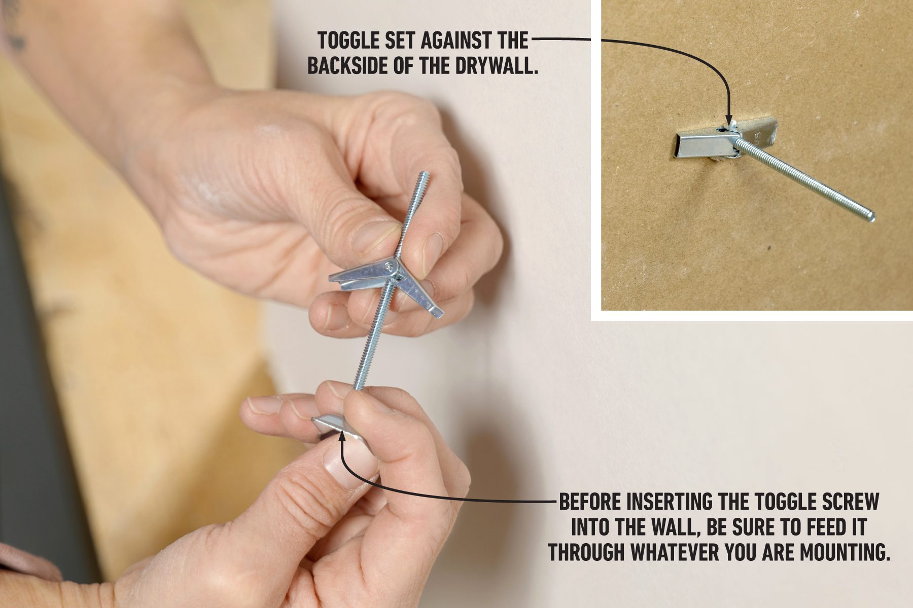 How To Use Drywall Anchors Toggle bolts/Butterfly anchors
