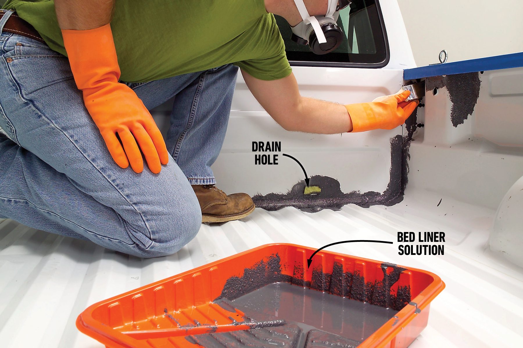 How To Apply A Diy Bed Liner