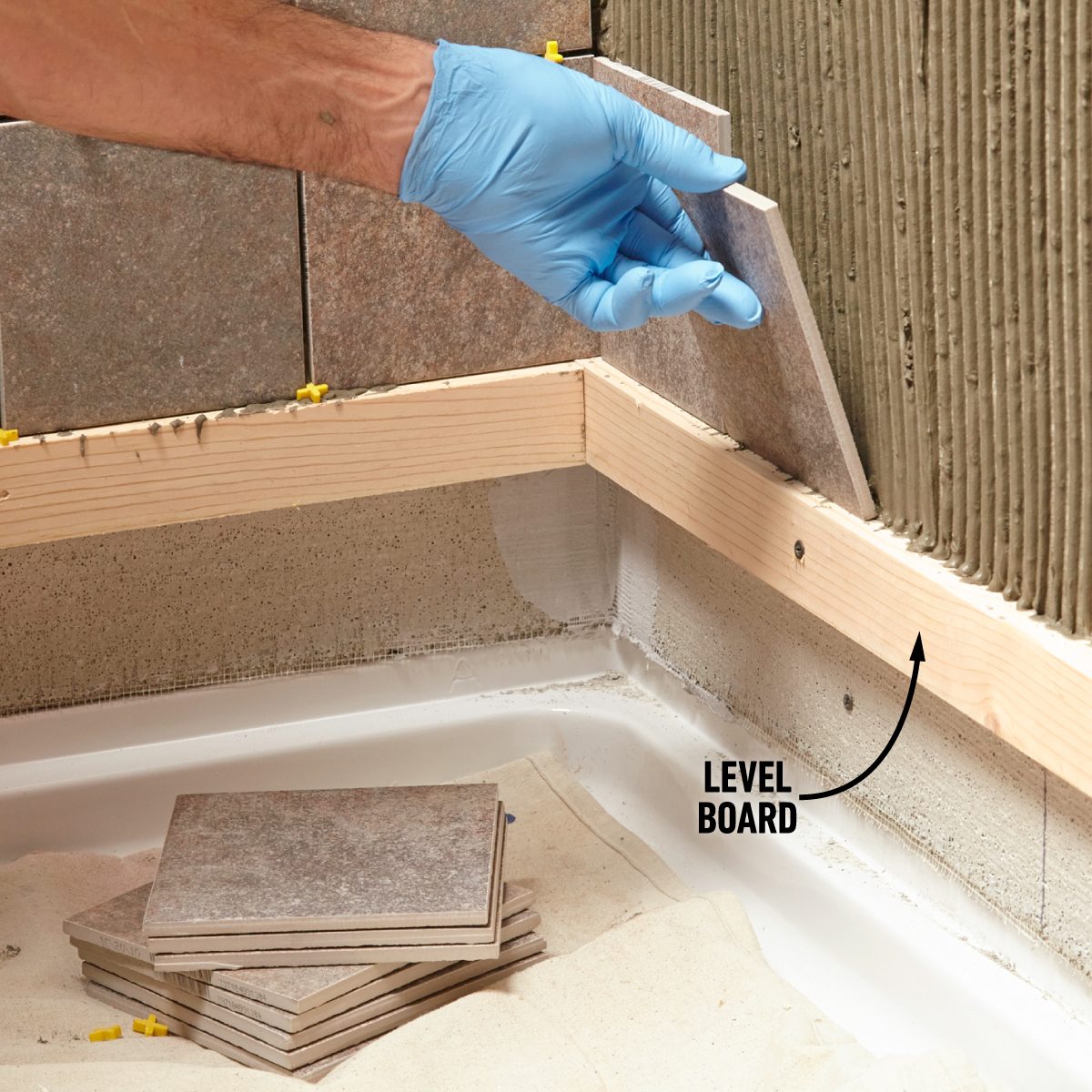 Get Your First Row of Tile Perfectly Level