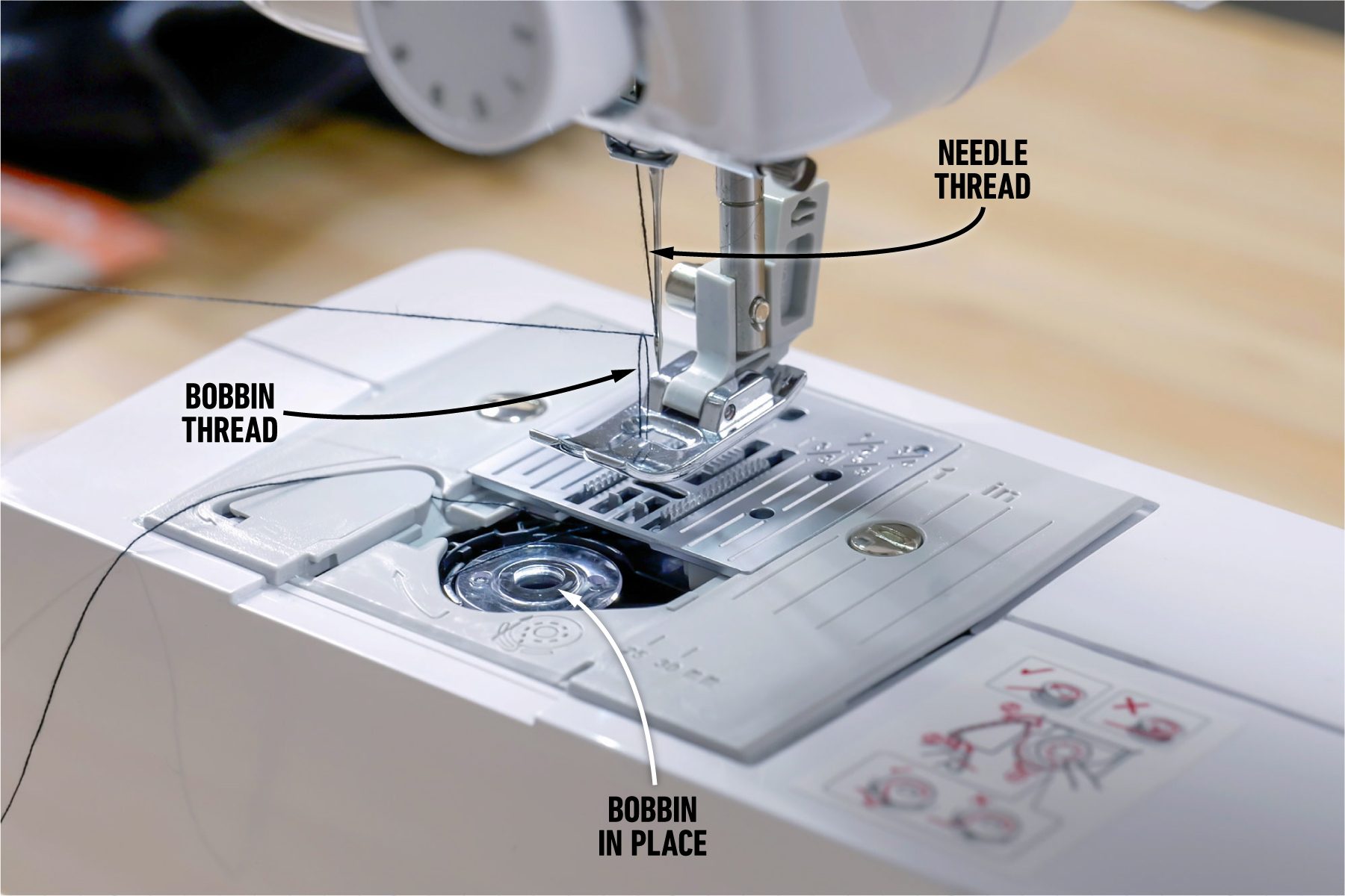 Insert And Thread The Bobbin