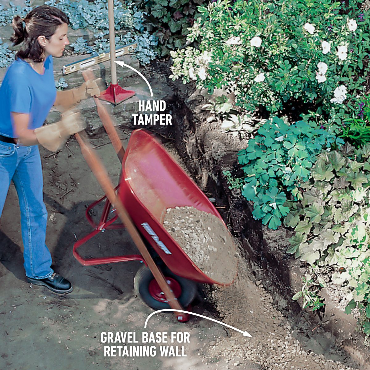 Use A Gravel Base For The Wall 