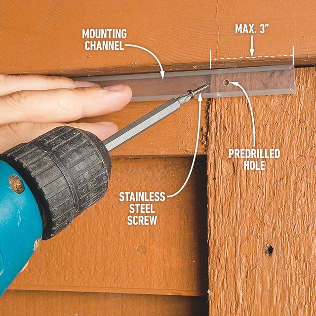 How To Install Low Voltage Deck Lighting Mount the track