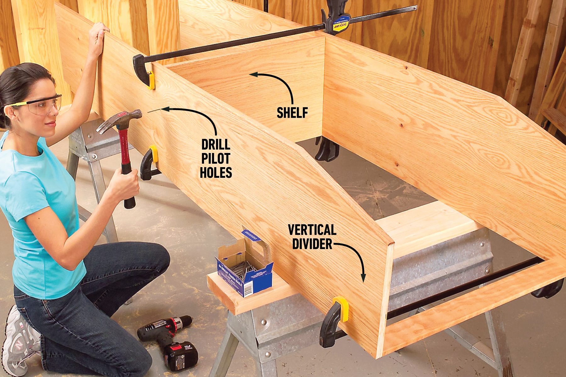 How To Install A Simple Rod And Shelf System For Your Closet Fh06oct 472 56 013 Ksedit Callouts
