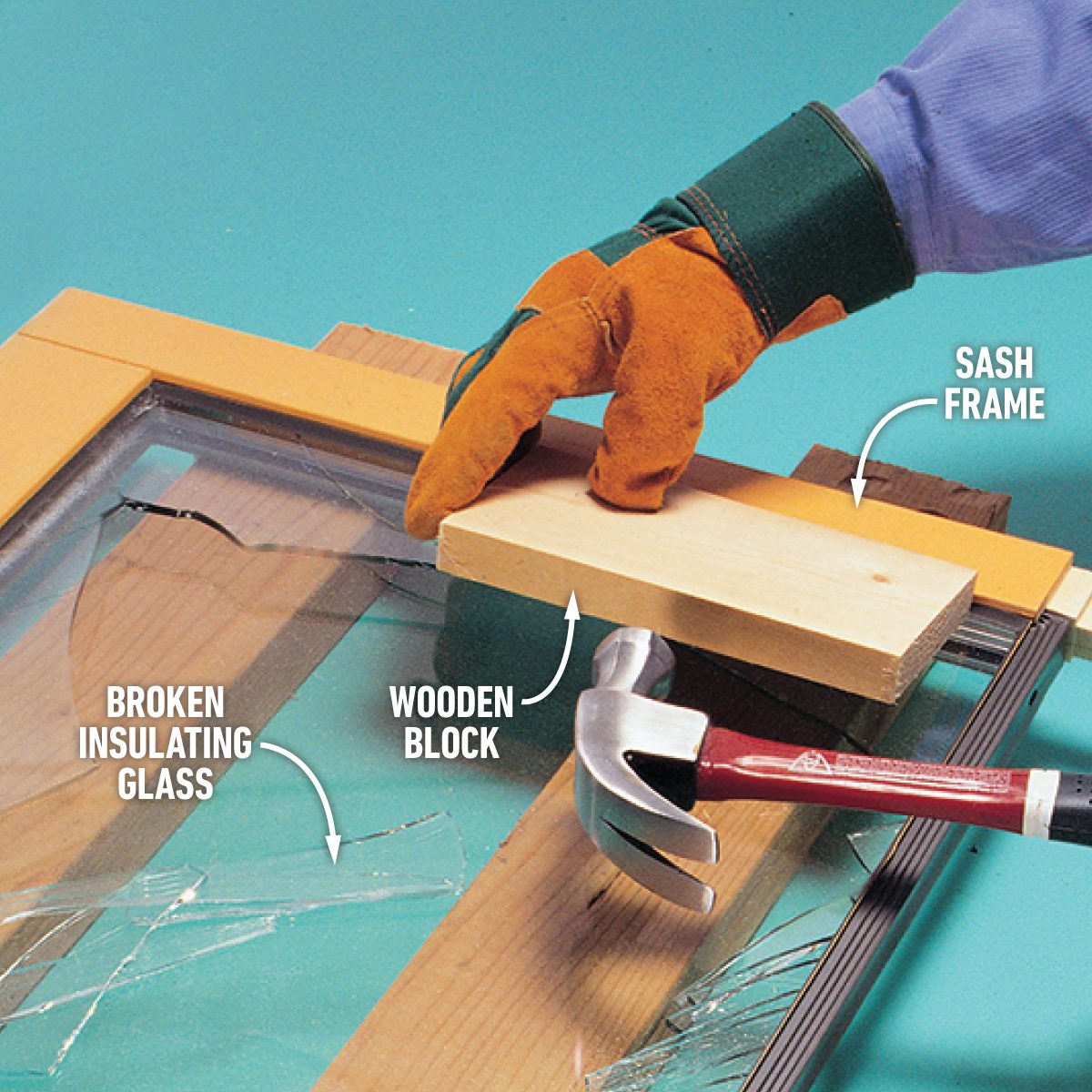 How To Replace Insulating Glass Tap off the frame