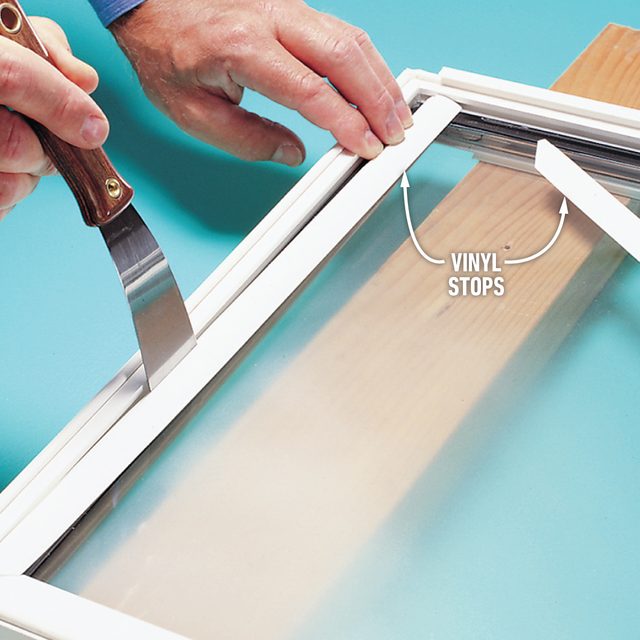 How To Replace Insulating Glass Remove the stops