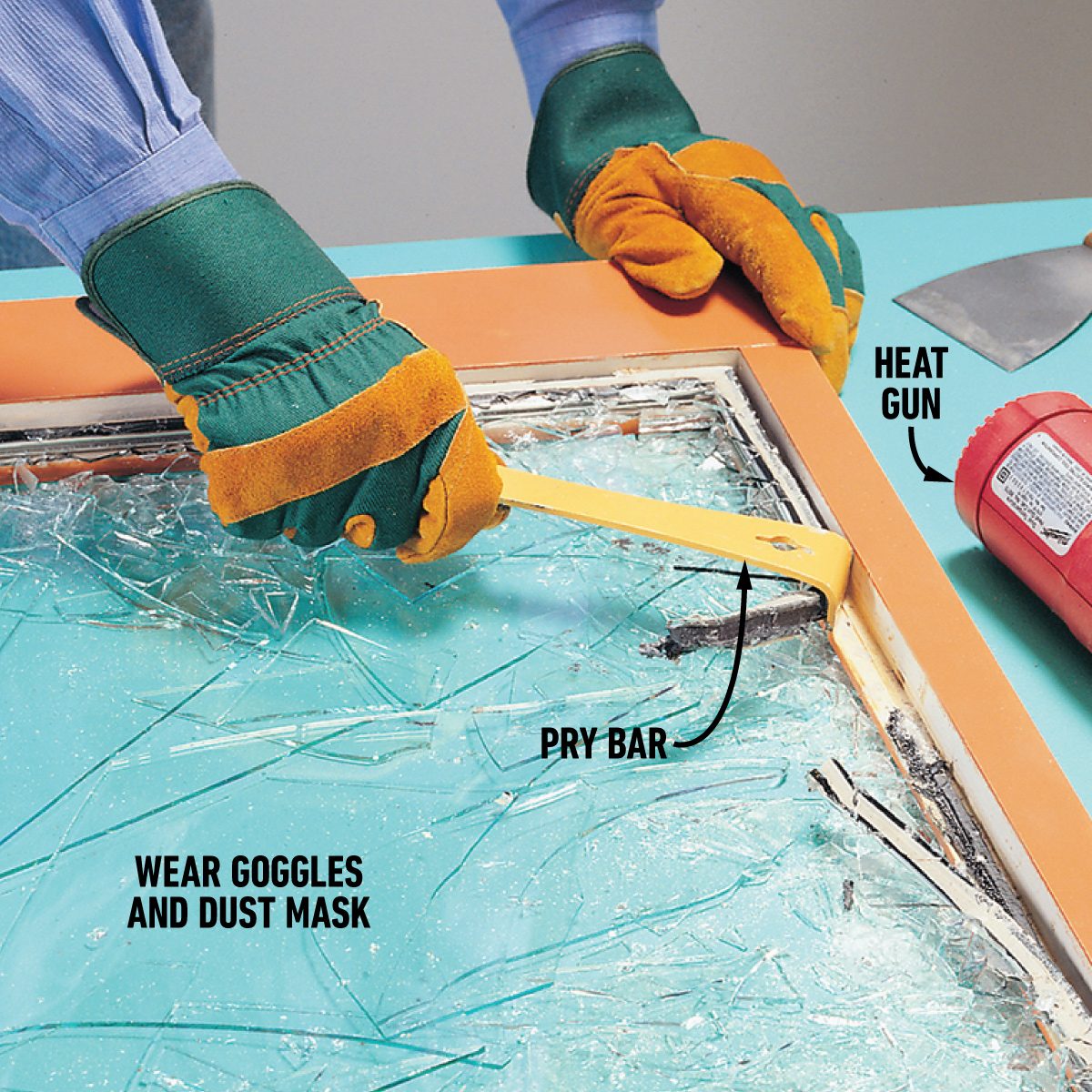 How To Replace Insulating Glass Remove the glass and adhesive