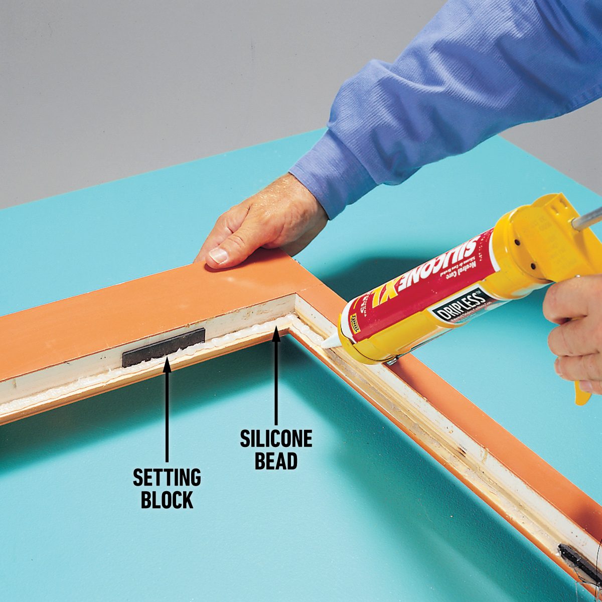 How To Replace Insulating Glass Set the new glass in silicone
