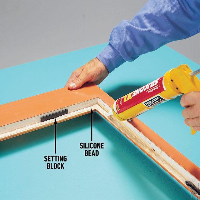 How To Replace Insulating Glass Set the new glass in silicone