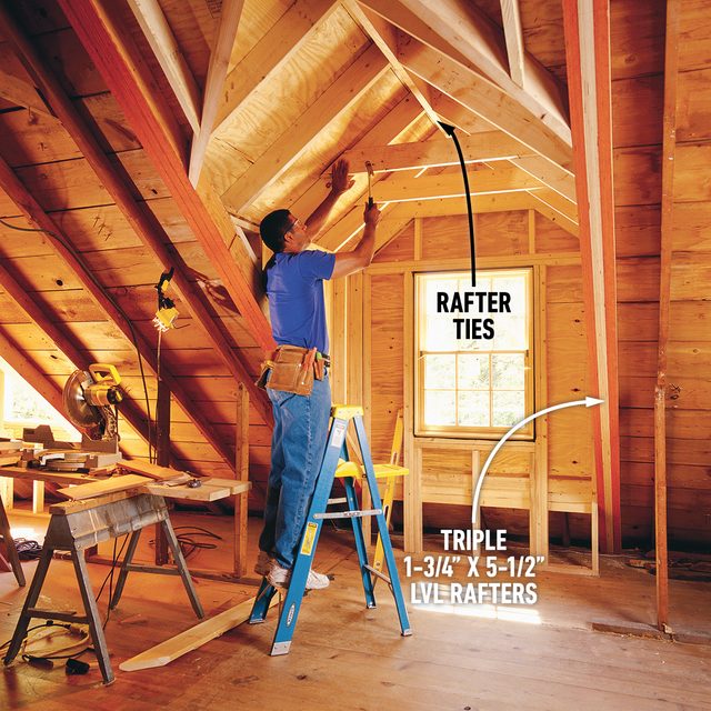 How To Frame A Gabled Dormer Finish the interior framing