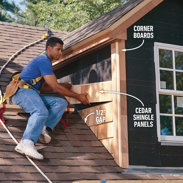 How To Frame A Gabled Dormer Install the windows and siding