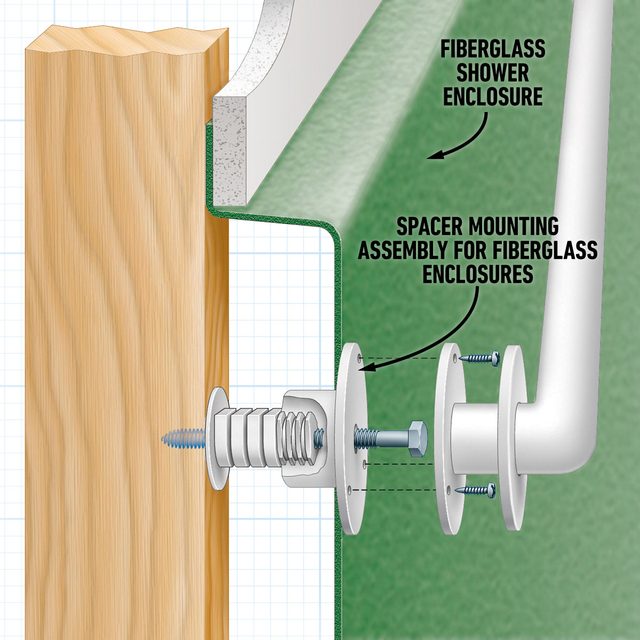 Shower Bar How To Install Bathroom Grab Bars
