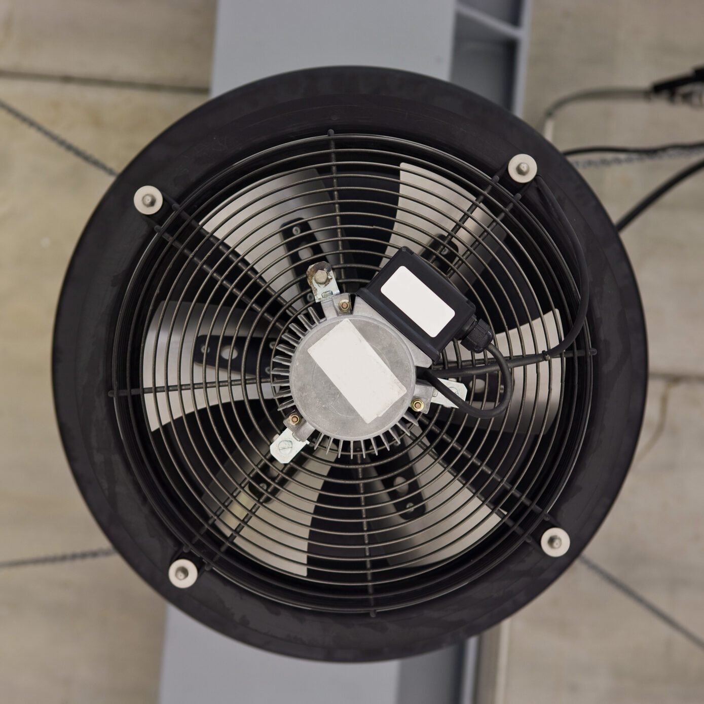 Exhaust fan in an air conditioning system