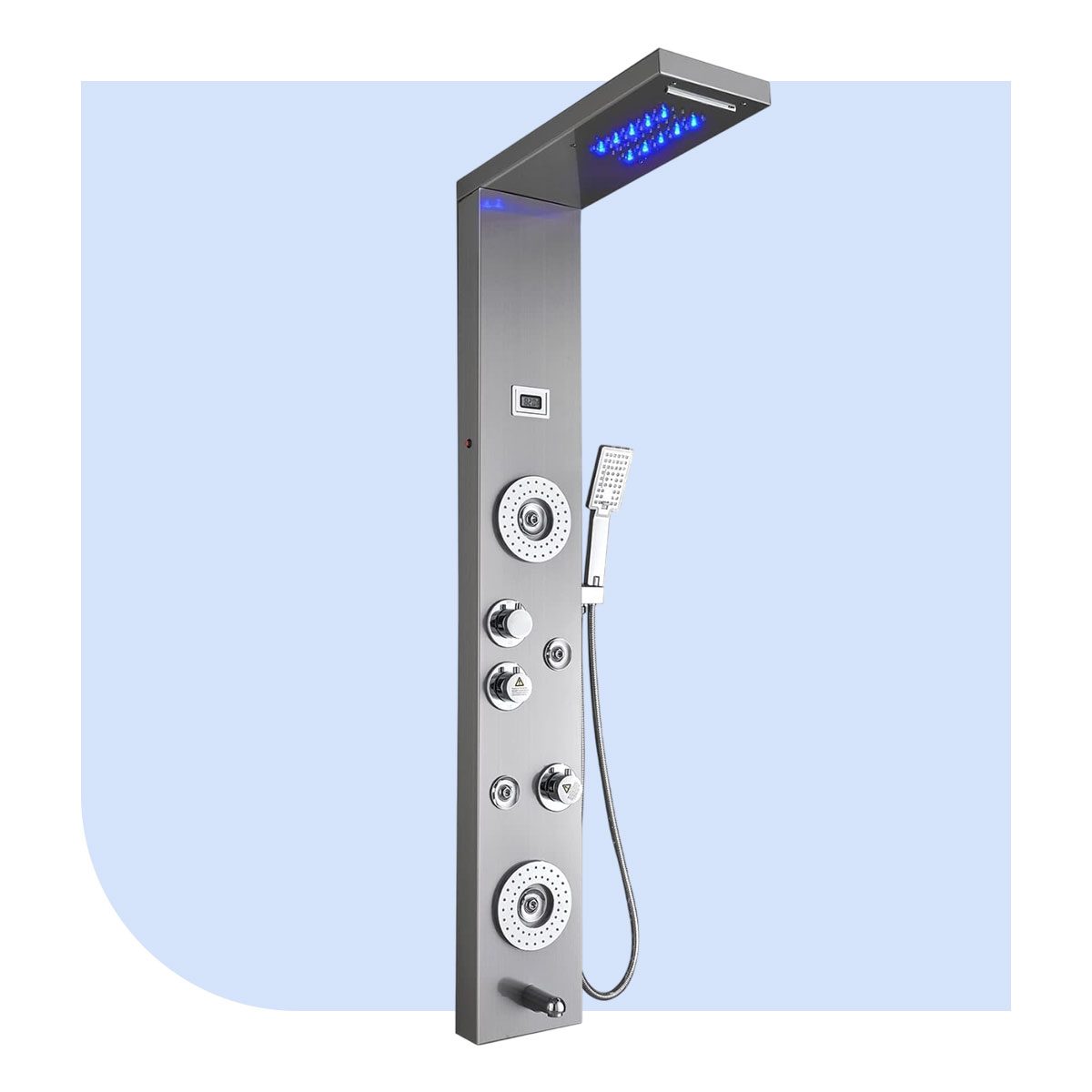 Ello&allo Stainless Steel Shower Panel Tower System 