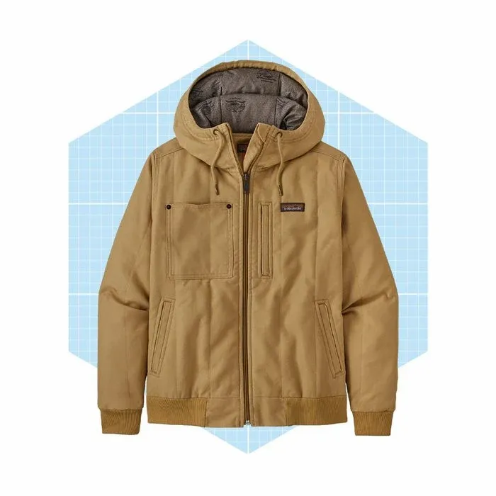 Womens All Seasons Hemp Canvas Bomber Hoody Jacket Ecomm Patagonia