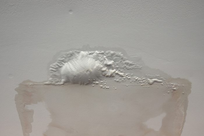 bubbling ceiling due to water damage