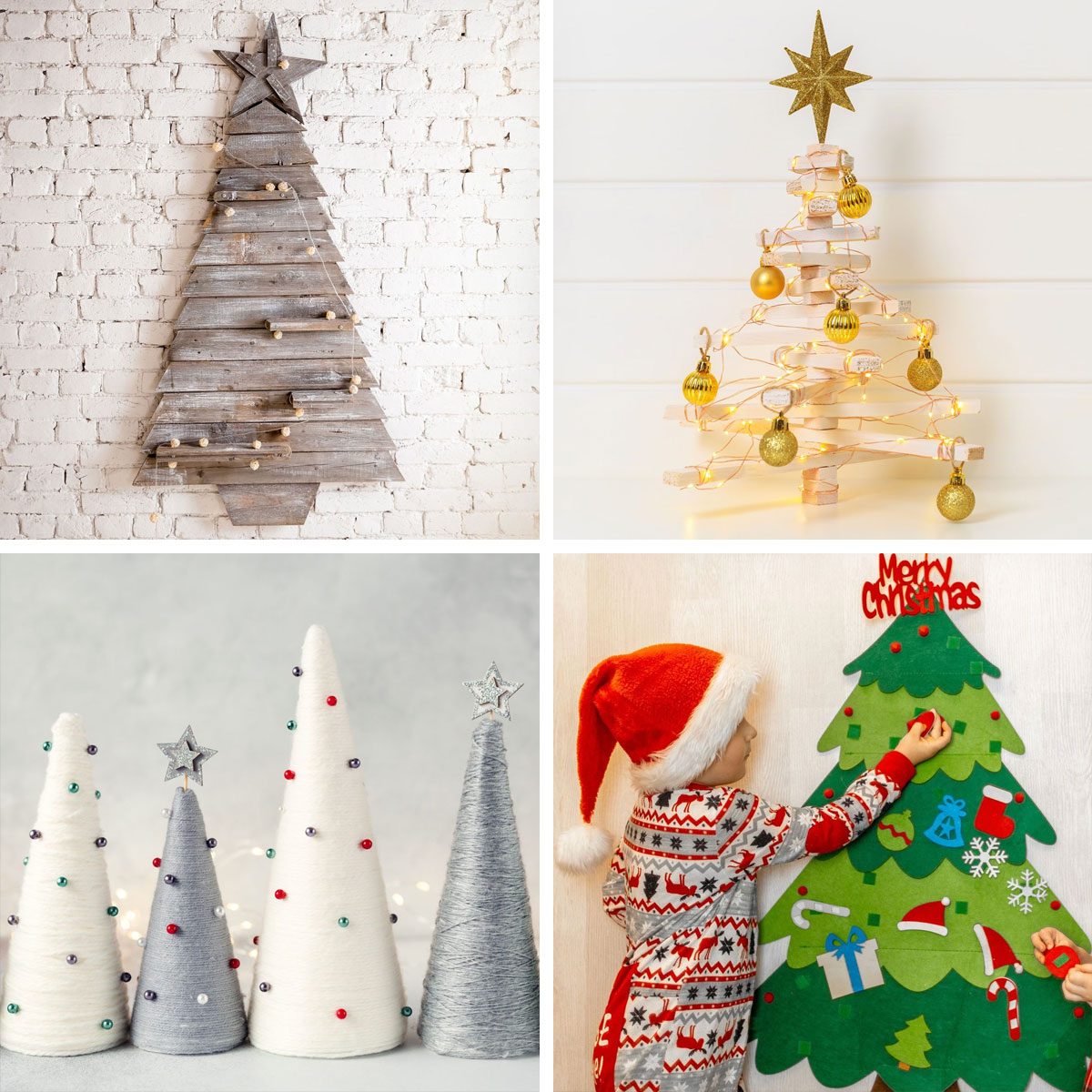 19 Alternative DIY Christmas Tree Ideas for Small Spaces
