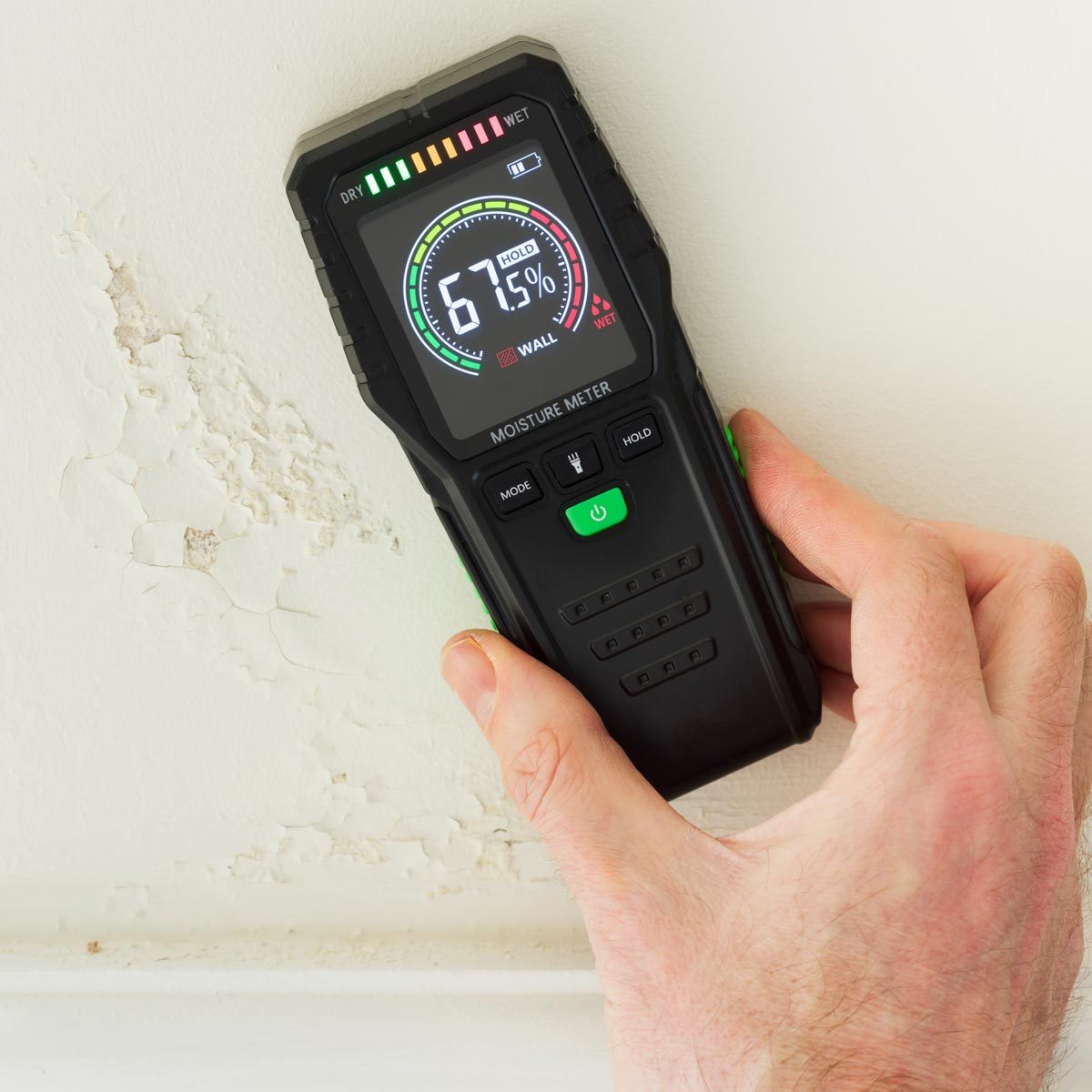13 Tips To Help Identify And Prevent A Mold Problem In Your House - moisture meter