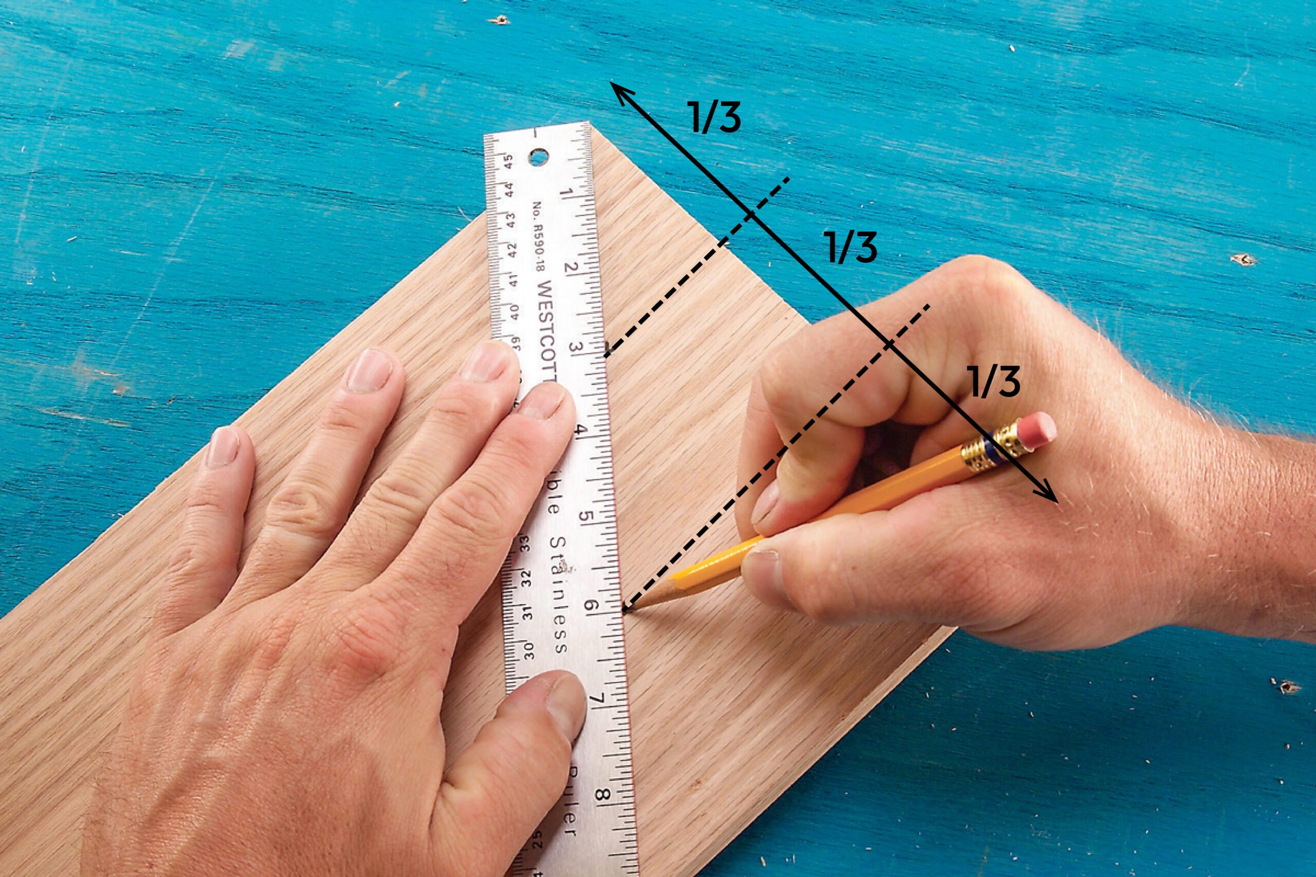 Slant-Ruler Board Divider