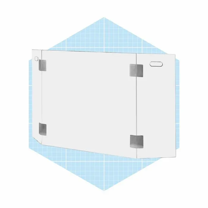 Barton Tempered Glass Fireplace Screen Ecomm Via Wayfair