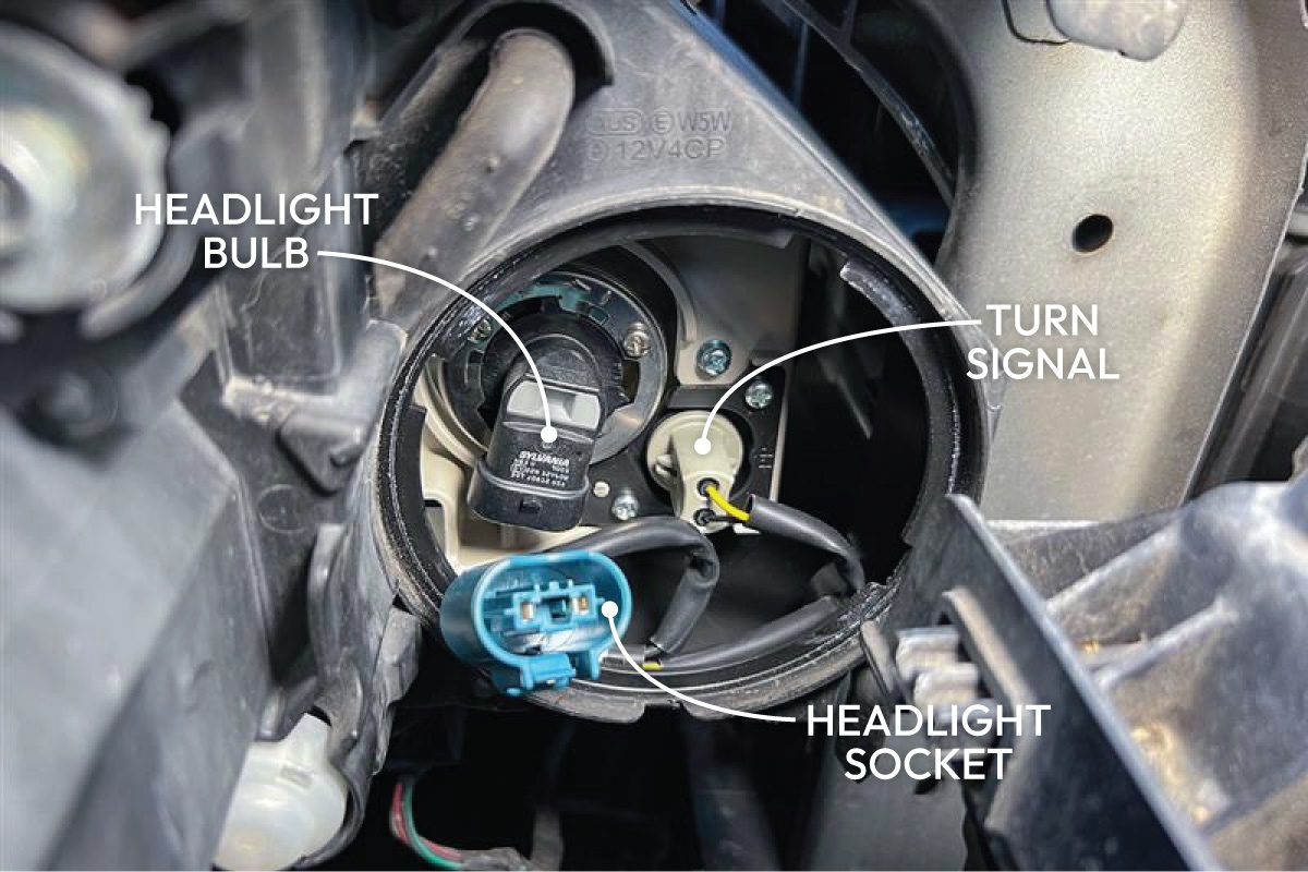 How To Change A Headlight Bulb Remove headlight bulb