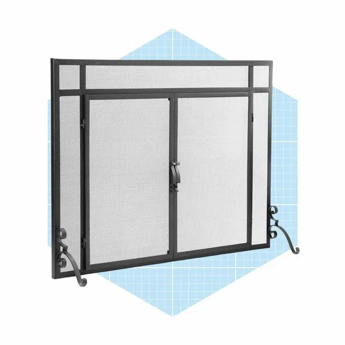 Plow Hearth Metal Fireplace Screen Ecomm Via Wayfair