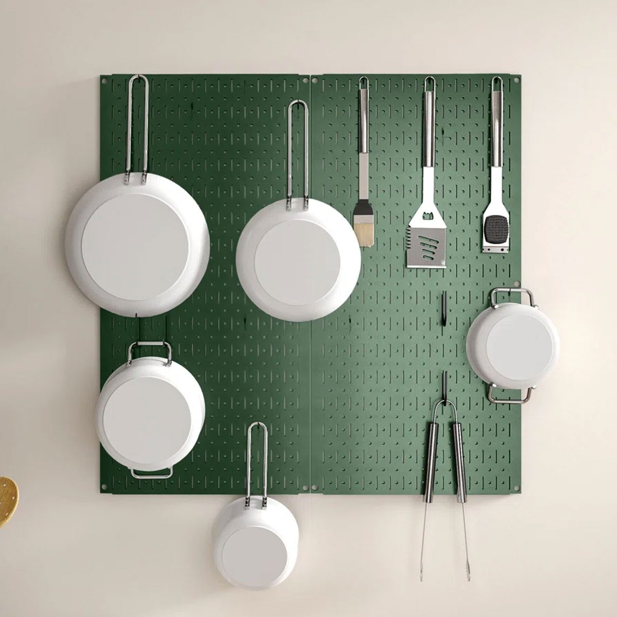 Steel Rectangle Wall Mounted Pot Rack