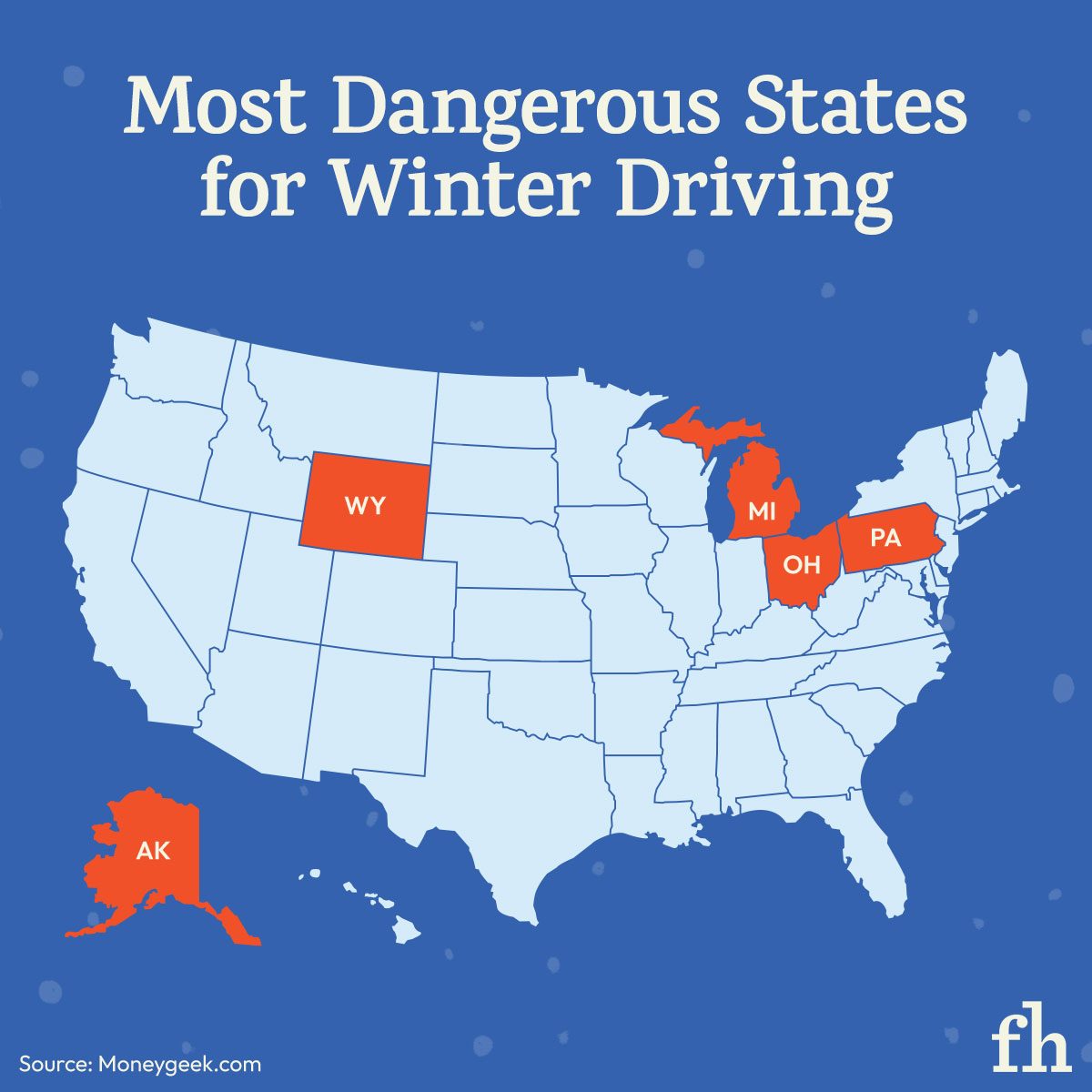 The Most Dangerous States For Winter Driving