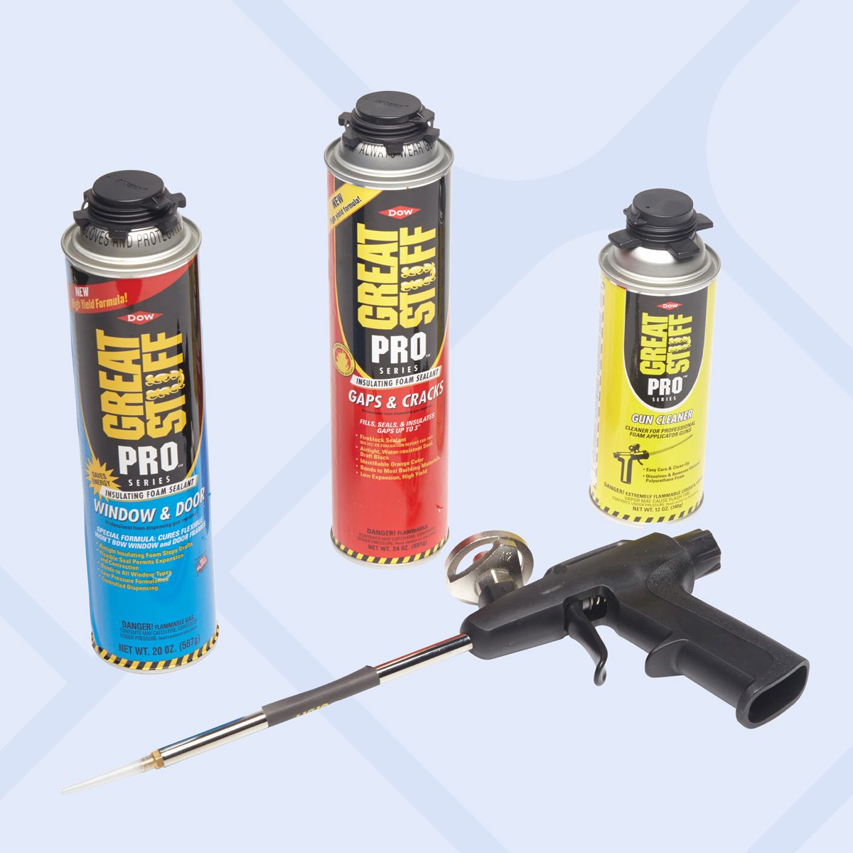 foam dispenser gun with sealant cans