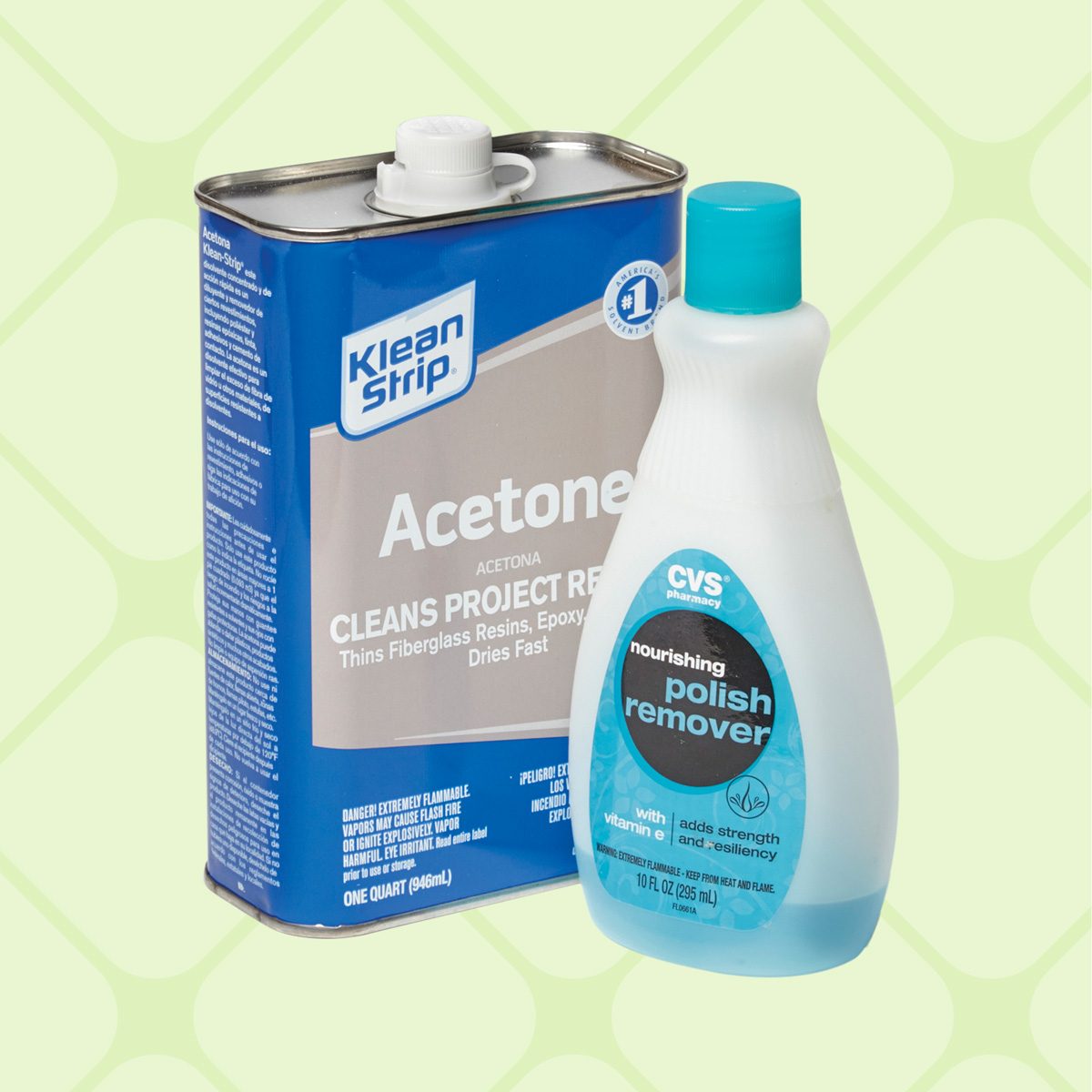 acetone and polish remover