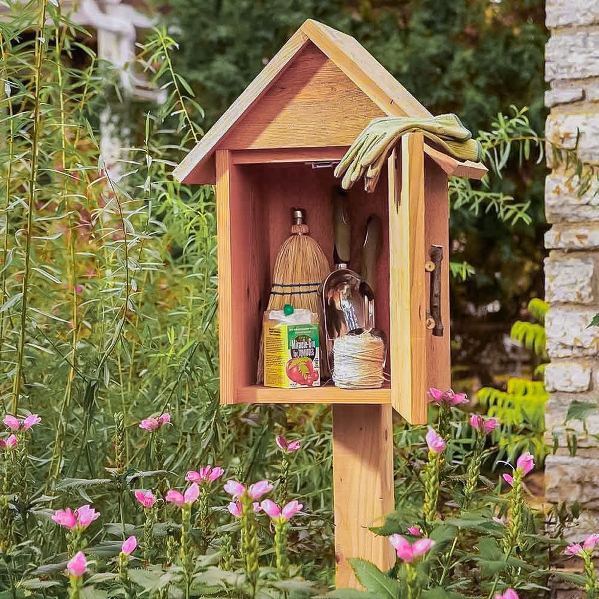 Garden Tool Storage Cubby