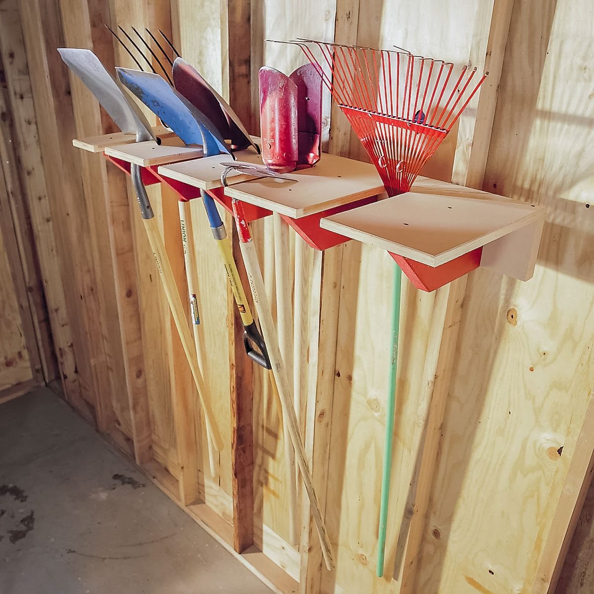 Long Handled Tool Rack