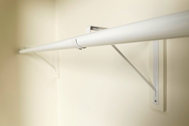 Hang A Long Rod For Clothes How do I hang a closet rod so it rounds a corner