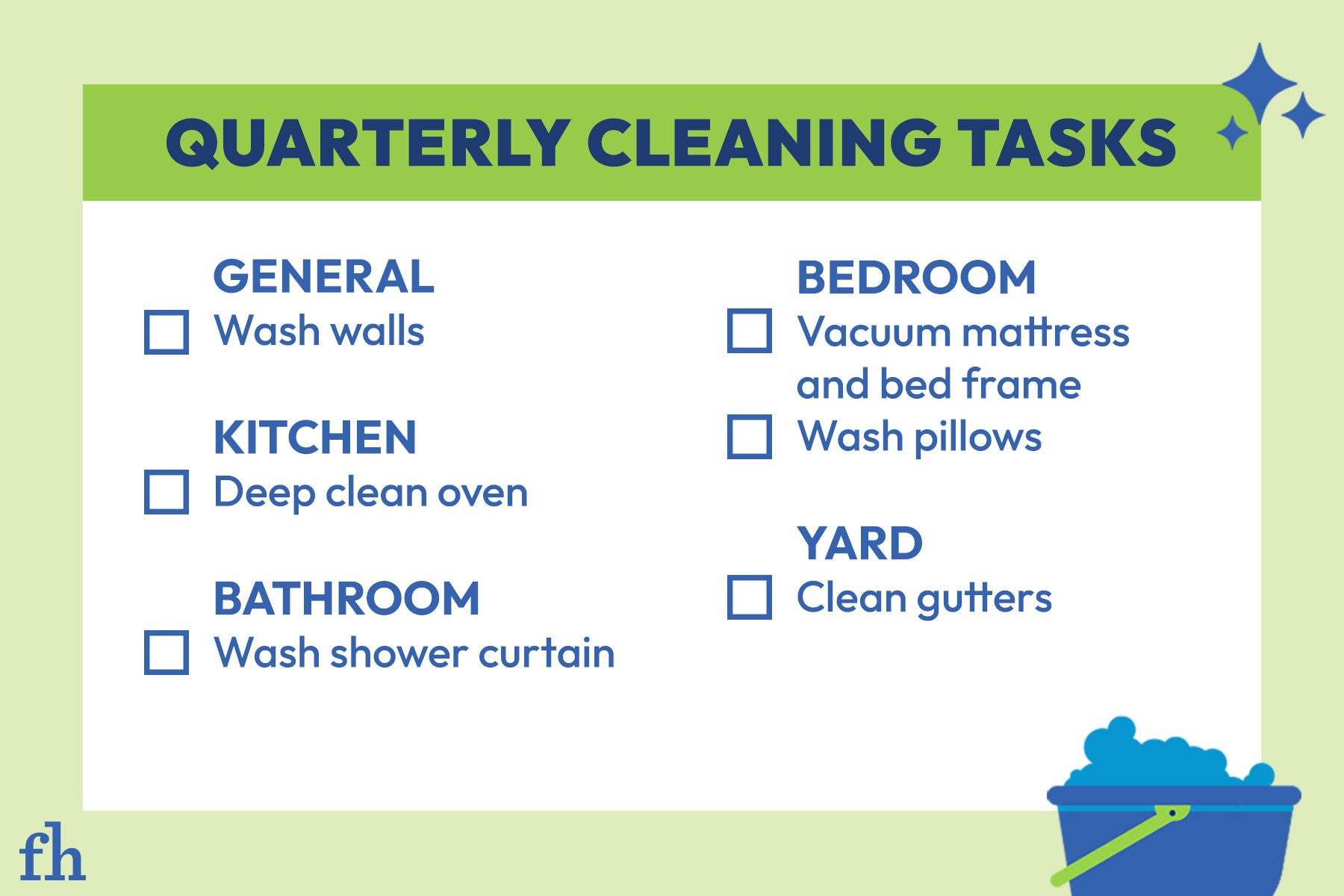 Quarterly Cleaning Tasks 