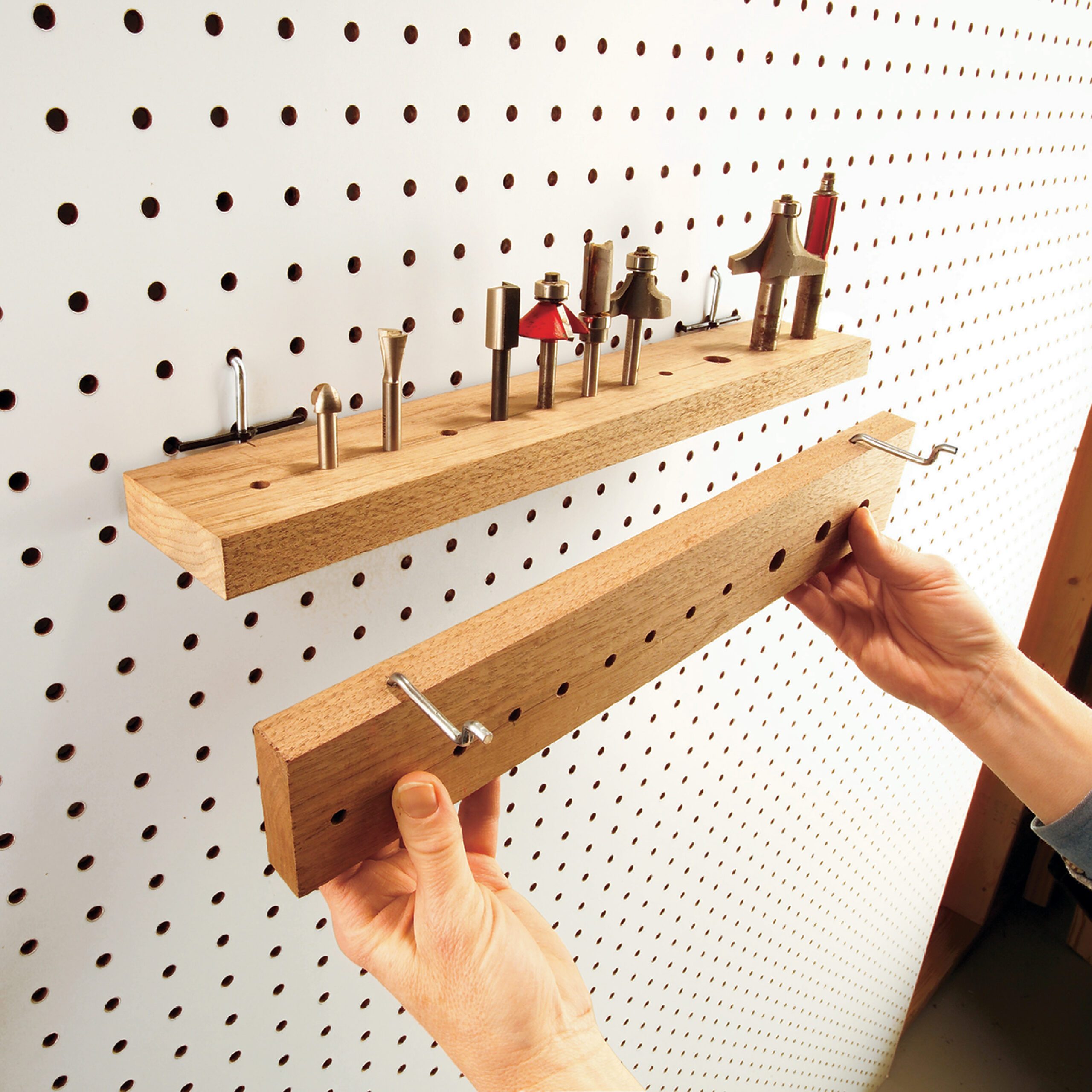 Pegboard Shelves