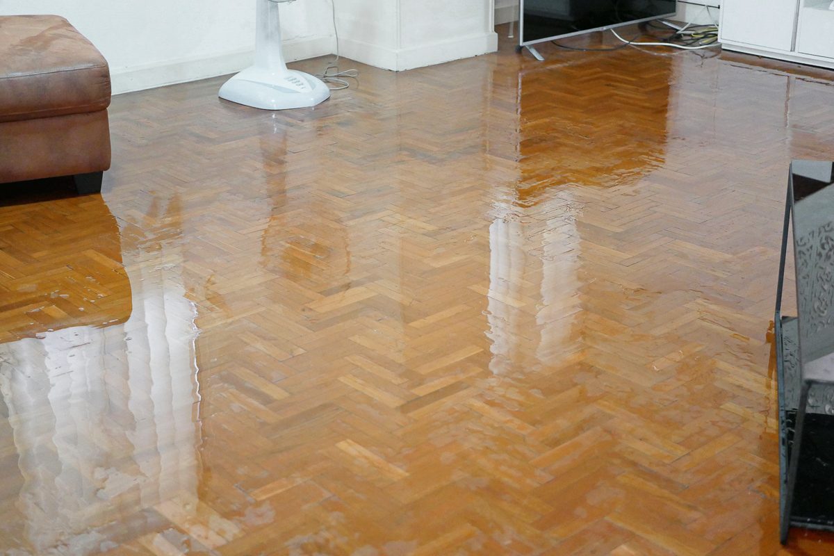 water leakage in a house