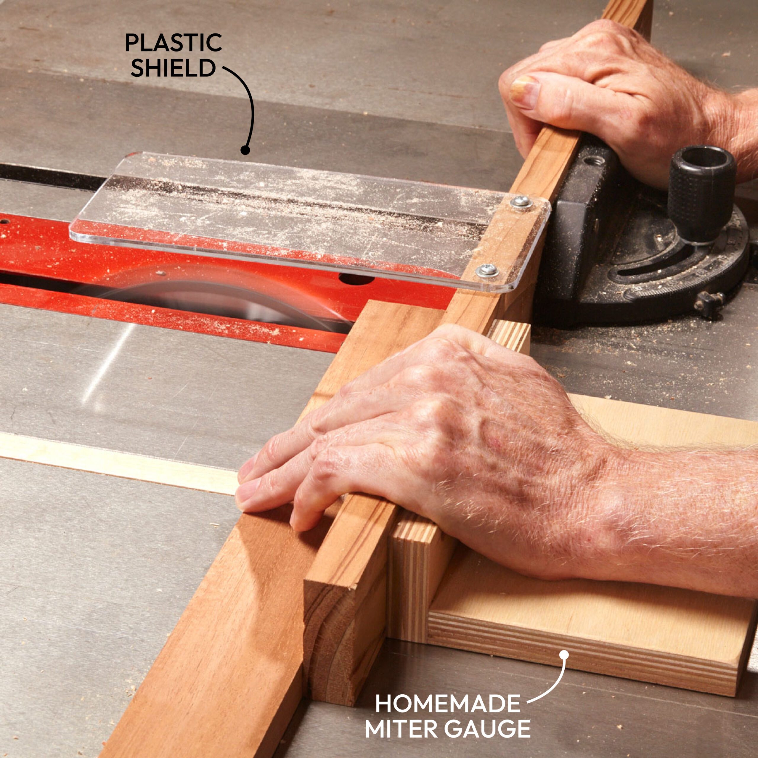 No-Wiggle Table Saw Crosscuts