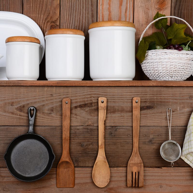 close up of kitchen wall