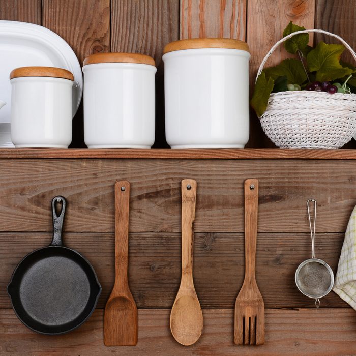 close up of kitchen wall