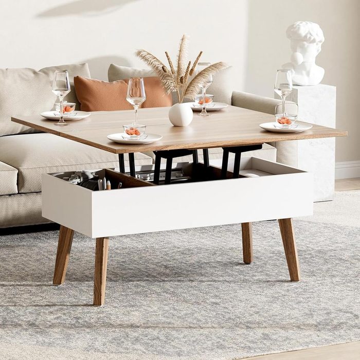 Bidiso 3 In 1 Lift Top Coffee Table Via Amazon.com